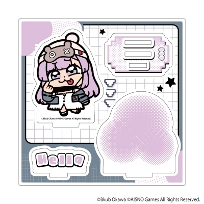 【グッズ-スタンドポップ】無期迷途×大川ぶくぶ アクリルスタンドプレート05/ヘラ(ミニキャライラスト)
