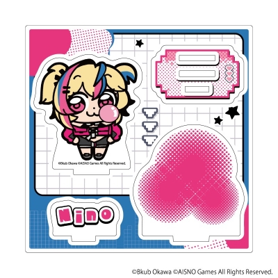【グッズ-スタンドポップ】無期迷途×大川ぶくぶ アクリルスタンドプレート10/ニノ(ミニキャライラスト)