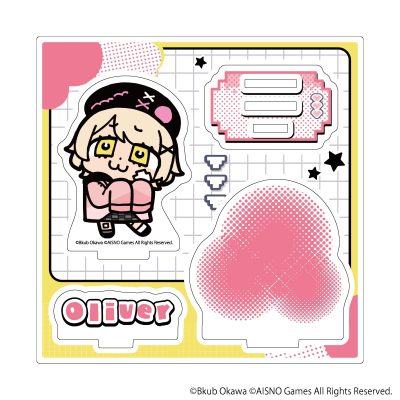 【グッズ-スタンドポップ】無期迷途×大川ぶくぶ アクリルスタンドプレート11/オリバー(ミニキャライラスト)