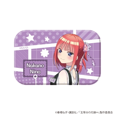 【グッズ-バッチ】五等分の花嫁∽ スクエア缶バッジ03/二乃ver. ブラインド(全6種)(公式イラスト)