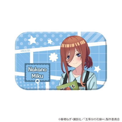 【グッズ-バッチ】五等分の花嫁∽ スクエア缶バッジ04/三玖ver. ブラインド(全6種)(公式イラスト)