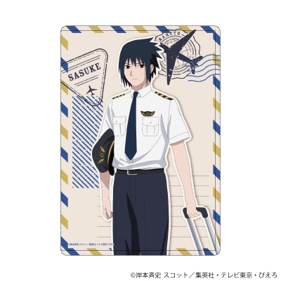 【グッズ-カードケース】NARUTO-ナルト- 疾風伝 キャラクリアケース32/うちはサスケ パイロットver.(描き下ろしイラスト)