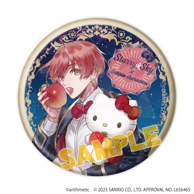 【グッズ-バッチ】Starry☆Sky×サンリオキャラクターズ ホログラム缶バッジ(57mm)01/Spring&Summer ブラインド(全6種)(コラボイラスト)