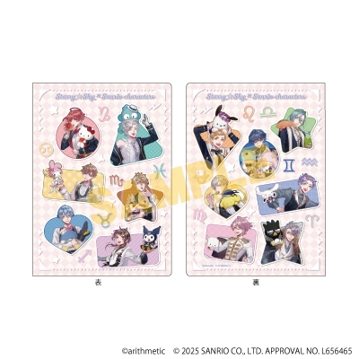 【グッズ-カードケース】Starry☆Sky×サンリオキャラクターズ プレミアムポストカードホルダー01/集合デザイン(コラボイラスト)