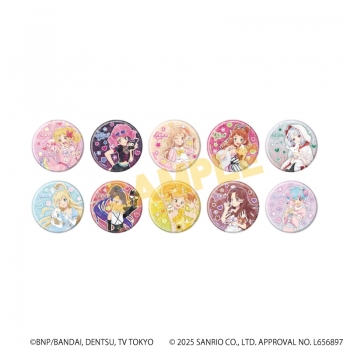 グッズ-バッチ】アイカツスターズ！×サンリオキャラクターズ 