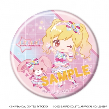 グッズ-バッチ】アイカツスターズ！×サンリオキャラクターズ 