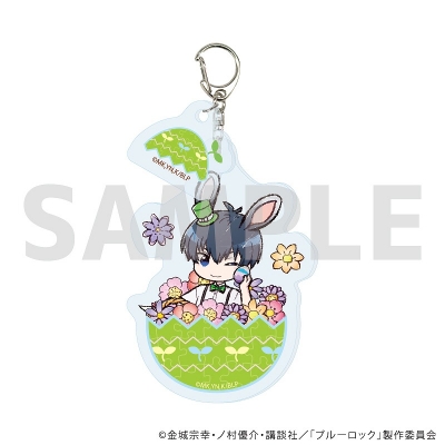 【グッズ-キーホルダー】ブルーロック パーツ付きアクリルキーホルダー01/潔 世一 イースターver.(グラフアートイラスト)