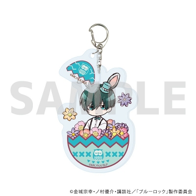 【グッズ-キーホルダー】ブルーロック パーツ付きアクリルキーホルダー02/糸師 凛 イースターver.(グラフアートイラスト)
