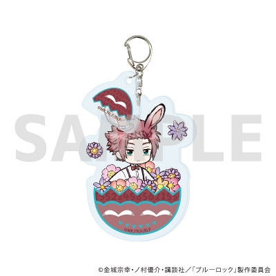 【グッズ-キーホルダー】ブルーロック パーツ付きアクリルキーホルダー12/糸師 冴 イースターver.(グラフアートイラスト)