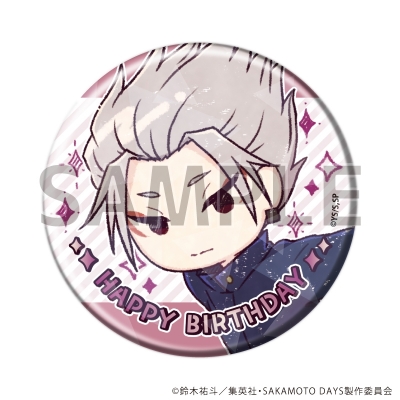 【グッズ-バッチ】SAKAMOTO DAYS ホログラム缶バッジ(57mm)19/楽 誕生日ver.(グラフアートイラスト)