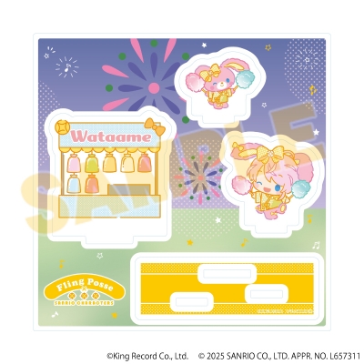 【グッズ-スタンドポップ】ヒプノシスマイク SANRIO NAKAYOKU EDIT アクリルスタンドプレート07/飴村 乱数
