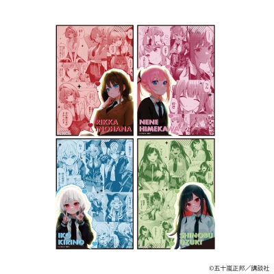 【グッズ-ブロマイド】真夜中ハートチューン L判ブロマイド4枚セット01/井ノ華六花&日芽川寧々&霧乃イコ&雨月しのぶ(公式イラスト)