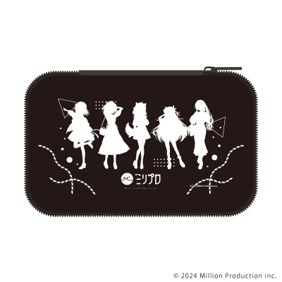 【グッズ-小物入れ】Million Production モバイルアクセサリーケース01/集合イラスト 夏デートver.(描き起こしイラスト)