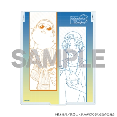 【グッズ-ミラー】SAKAMOTO DAYS デカキャラミラー03/坂本太郎&朝倉シン 夏私服ver.(描き下ろしイラスト)