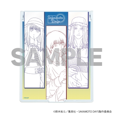 【グッズ-ミラー】SAKAMOTO DAYS デカキャラミラー04/南雲&神々廻&大佛 夏私服ver.(描き下ろしイラスト)