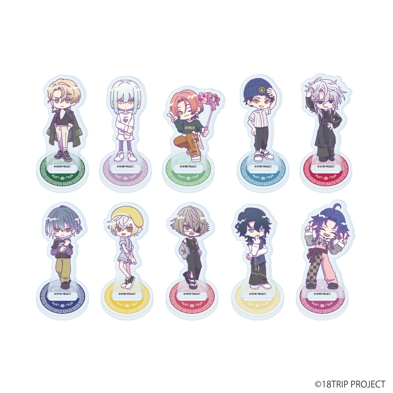 【グッズ-スタンドポップ】18TRIP アクリルぷちスタンド04/雷紋コーデver. ブラインド(全10種)(ミニキャライラスト)