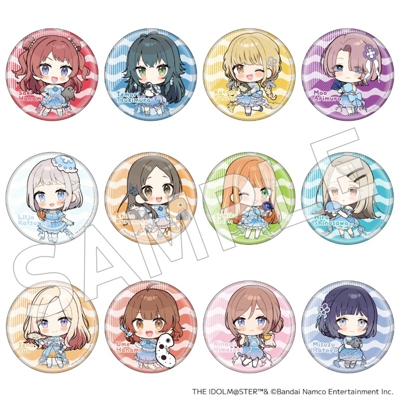 【グッズ-バッチ】学園アイドルマスター トレーディングキラキラ缶バッジ【再販】