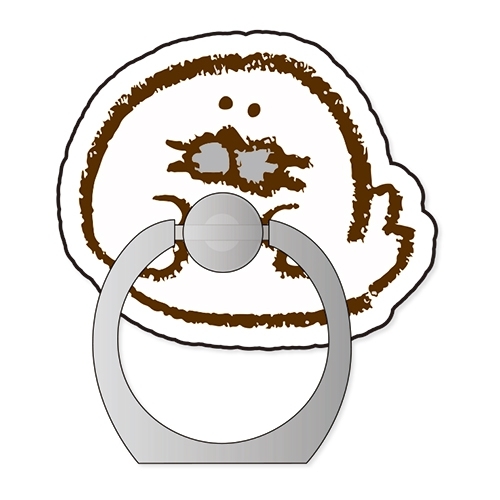 グッズ 携帯グッズ もくもくちゃん ダイカットスマホリング アザラシ アニメイト