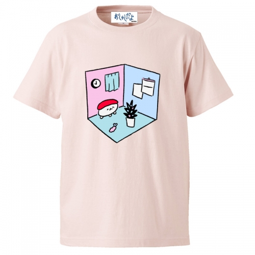 グッズ Tシャツ おしゅしだよ ルームtシャツ ピンク L アニメイト