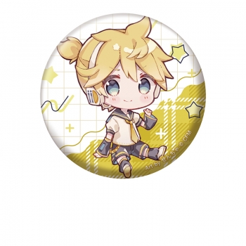 グッズ-バッチ】ピアプロキャラクターズ ぺたん娘缶バッジ 鏡音レン 