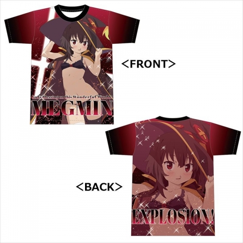グッズ Tシャツ この素晴らしい世界に祝福を フルグラフィックtシャツ めぐみん アニメイト
