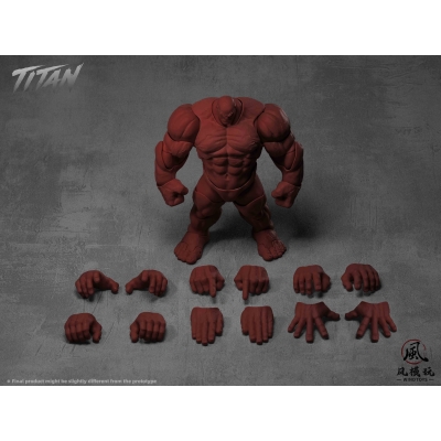 【アクションフィギュア】1/12スケール 可動フィギュア素体 タイタン FMW011 レッド