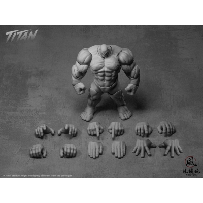 【アクションフィギュア】1/12スケール 可動フィギュア素体 タイタン FMW012 グレー