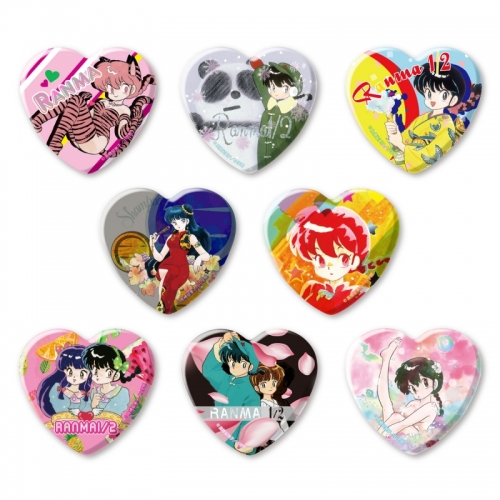 グッズ バッチ らんま1 2 ハート缶バッジ B アニメイト