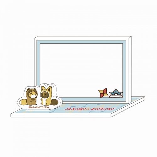 グッズ メモ帳 タヌキとキツネ アクリルメモパッドb アニメイト