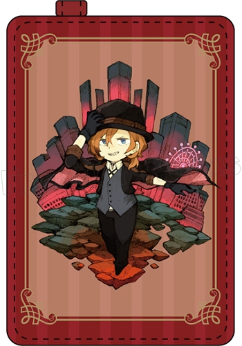 グッズ パスケース 文豪ストレイドッグス キャラクタークロニクル リール付きパスケース 中原中也 アニメイト