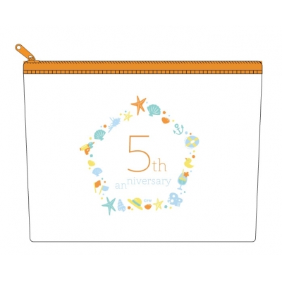 【グッズ-ポーチ】8P(エイトピース) 5周年ロゴ クリアポーチ