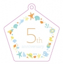 【グッズ-キーホルダー】8P(エイトピース) 5周年ロゴ アクリルキーホルダーの画像