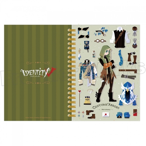 グッズ-ノート】Identity V リングノート Costume*Assort 2 傭兵 