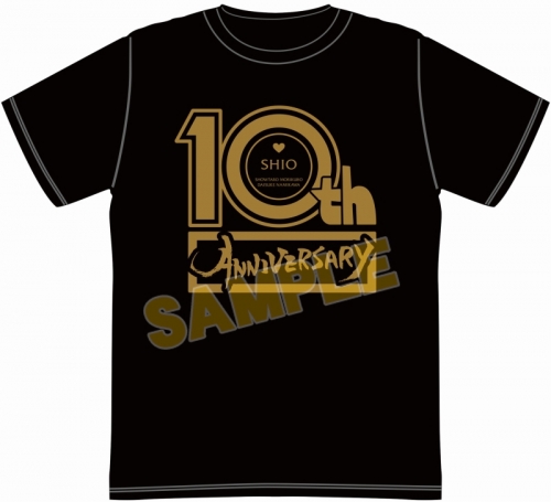グッズ-Tシャツ】つまみは塩だけ Tシャツ2023黒（10周年）Mサイズ 
