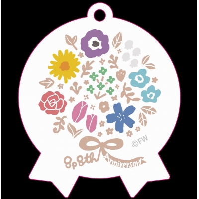 【グッズ-キーホルダー】8P 8周年ロゴ アクリルキーホルダー