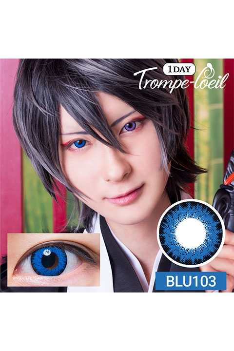 コスプレ コスプレアクセサリー 度あり トロンプルイユ ワンデー Blu103 コスプレカラーコンタクト 1 アニメイト
