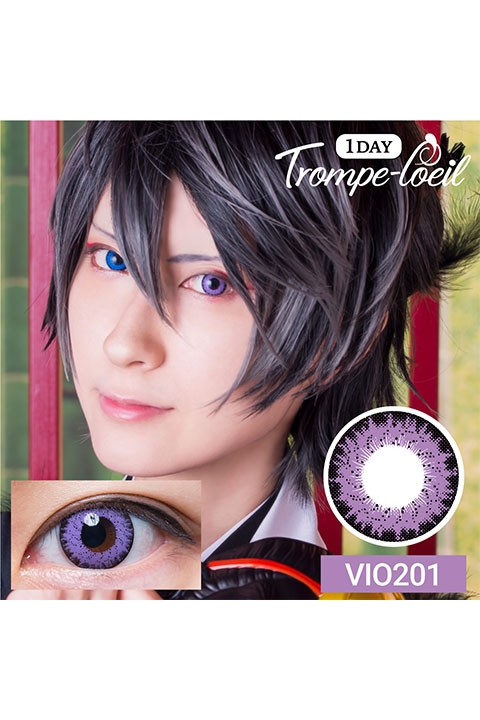 コスプレ コスプレアクセサリー 度あり トロンプルイユ ワンデー Vio1 コスプレカラーコンタクト 5 5 アニメイト