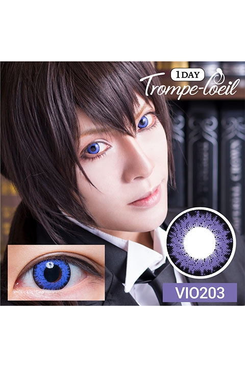 コスプレ コスプレアクセサリー 度あり トロンプルイユ ワンデー Vio3 コスプレカラーコンタクト 3 5 アニメイト
