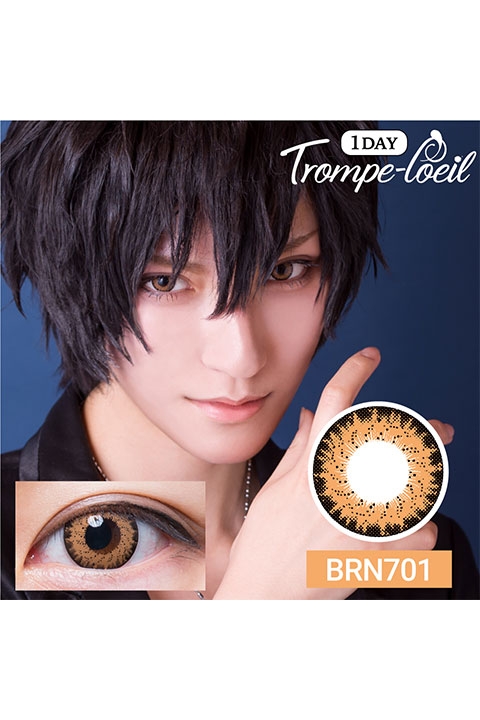 コスプレ コスプレアクセサリー 度あり トロンプルイユ ワンデー Brn701 コスプレカラーコンタクト 2 アニメイト