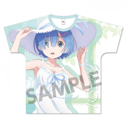 グッズ ｔシャツ Re ゼロから始める異世界生活 フルグラフィックtシャツ レム ワンピース Ver Xlサイズ アニメイト