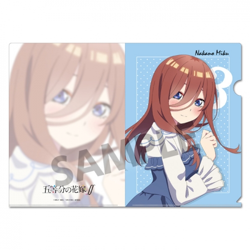 グッズ クリアファイル 五等分の花嫁 描き下ろしクリアファイル 中野三玖 クラシカルver アニメイト
