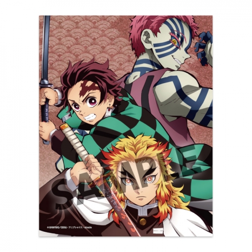 グッズ ハンカチ 鬼滅の刃 マルチクロス Vol 2 竈門炭治郎 煉獄杏寿郎 猗窩座 A アニメイト