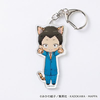 【グッズ-キーホルダー】忘却バッテリー のび猫アクリルキーホルダー(制服Ver. 山田 太郎)