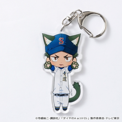 【グッズ-キーホルダー】ダイヤのA actⅡ-Second Season- のび猫アクリルキーホルダー(倉持 洋一)