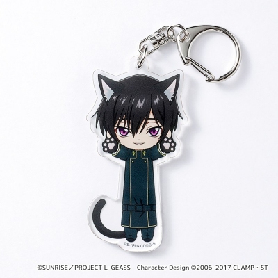 【グッズ-キーホルダー】コードギアス 反逆のルルーシュ のび猫アクリルキーホルダー(ルルーシュ 制服)