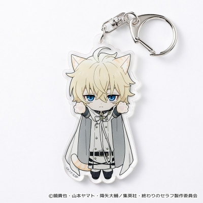 【グッズ-キーホルダー】終わりのセラフ のび猫アクリルキーホルダー(百夜ミカエラ)