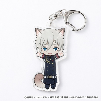 【グッズ-キーホルダー】終わりのセラフ のび猫アクリルキーホルダー(柊深夜)