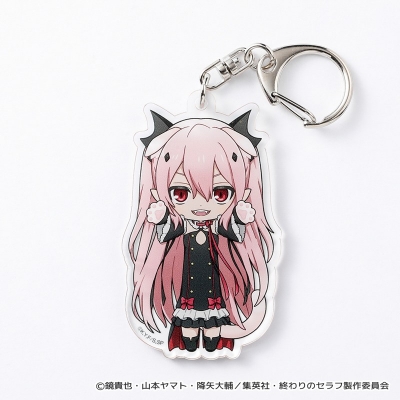 【グッズ-キーホルダー】終わりのセラフ のび猫アクリルキーホルダー(クルル・ツェペシ)