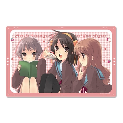 【グッズ-デスクマット】涼宮ハルヒシリーズ デスクマット【ハルヒ&みくる&有希】