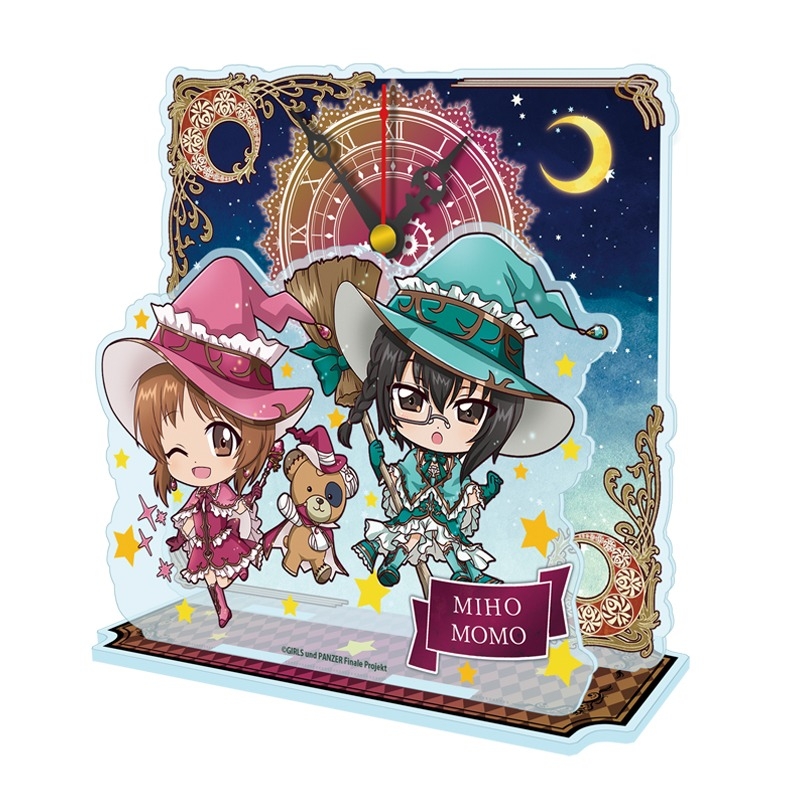 【グッズ-時計】ガールズ＆パンツァー 最終章 ぷちちょこミニアクリル置時計【西住みほ＆河嶋桃】魔女ver.